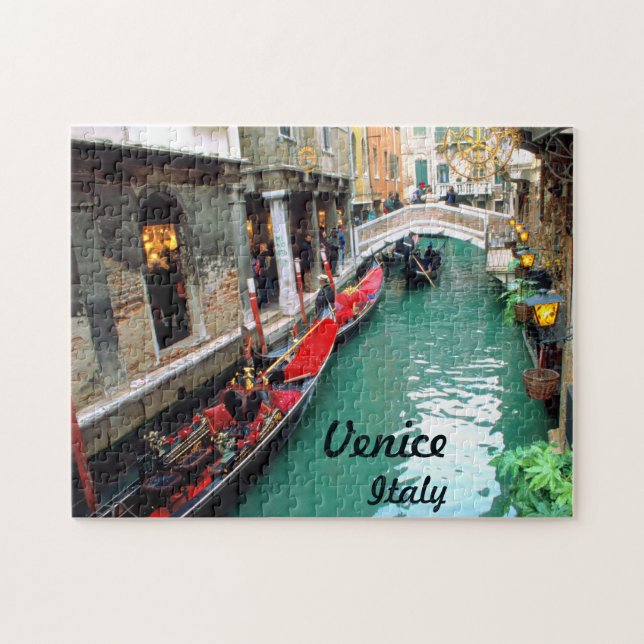 Gondoler Venedig, italien Pussel (Horisontell)