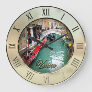 Gondoler Venedig, italien Stor Klocka