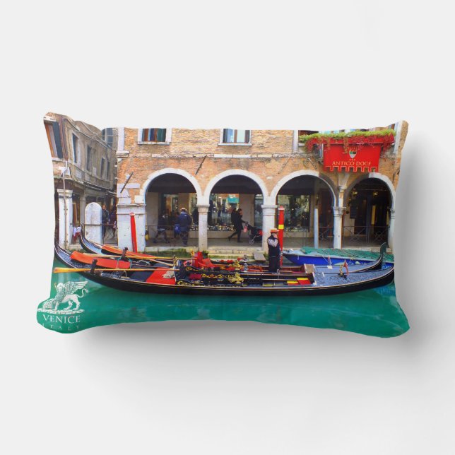 Gondolier i Cannaregio Lumbarkudde (Framsida)