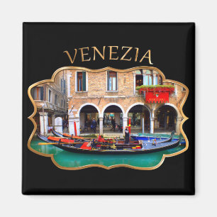 Gondolier i Cannaregio Magnet