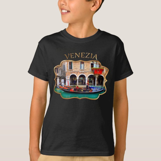 Gondolier i Cannaregio Tee (Framsida)