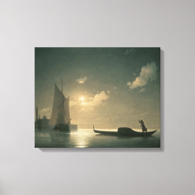Gondolier till havs, 1843 canvastryck (Framsida)