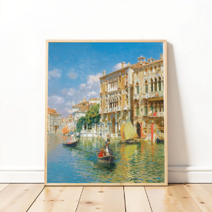 Gondolierer Venedig, Rubens Santoro Poster