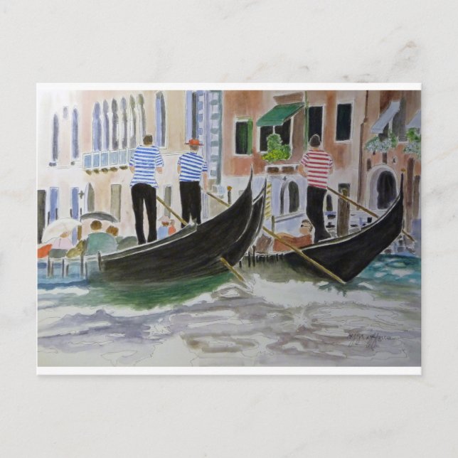 Gondoliers Italien Vykort (Framsida)
