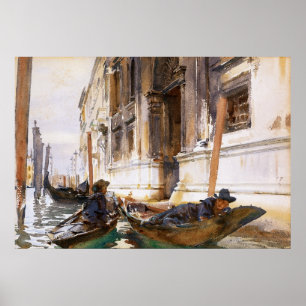 Gondoliers' Siesta av den John sångaren Sargent Poster