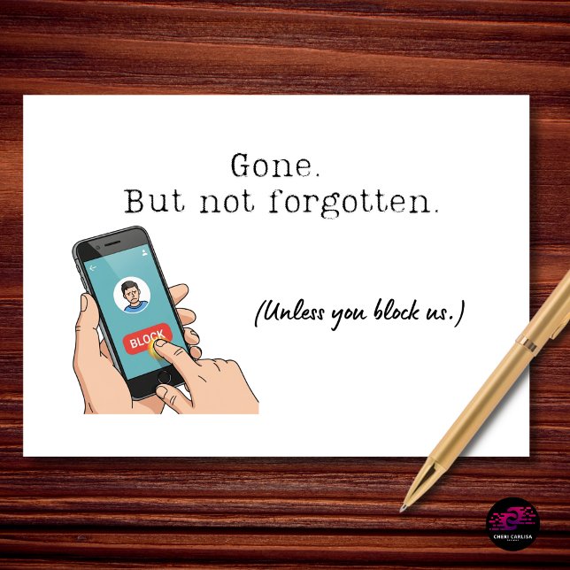 Gone But Not Forgotten Retirement Kort (We’re not accepting blocks at this time.)