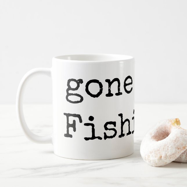 Gone Fishing Coffee Mugs  Kaffemugg (Med munk)