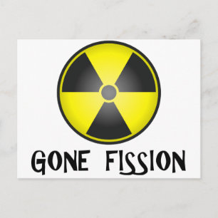 Gone Fission Strålningssymbol Vykort