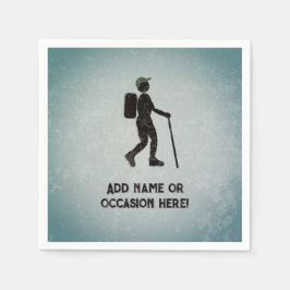 Gone Hiking - Rambler on an adventure - your text Pappersservett