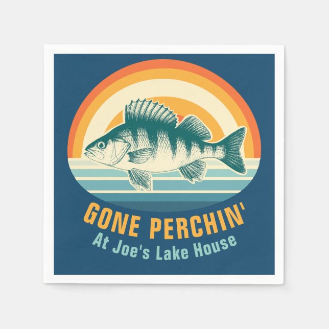 Gone Perching at the Lake House Birthday Sticker Pappersservett (Framsidan)