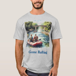 Gone Rafting White Water River  Herr T-Shirt