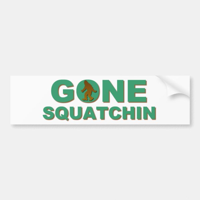 Gone Squatchin Bildekal (Framsidan)