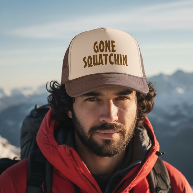 Gone Squatchin – Funny Bigfoot Gift Trucker Hat Keps (Skapare uppladdad)