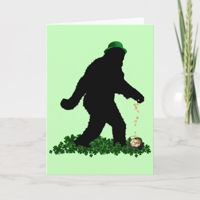 Gone Squatchin' on St. Patrick's Day Kort (Framsida)