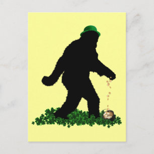 Gone Squatchin' on St. Patrick's Day Vykort