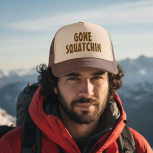 Gone Squatchin – Roligt Bigfoot-gåvotröjor Trucker Keps