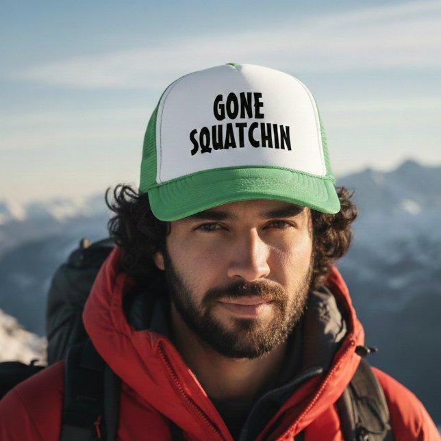 Gone Squatchin – Roligt Bigfoot-present Keps (Skapare uppladdad)