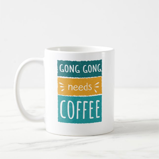 Gong Gong Needs Coffee Mugg (Vänster)
