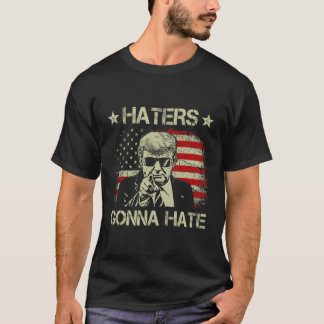 Gonna Hate Mitten Finger Funny Trump 2024 Presiden T Shirt