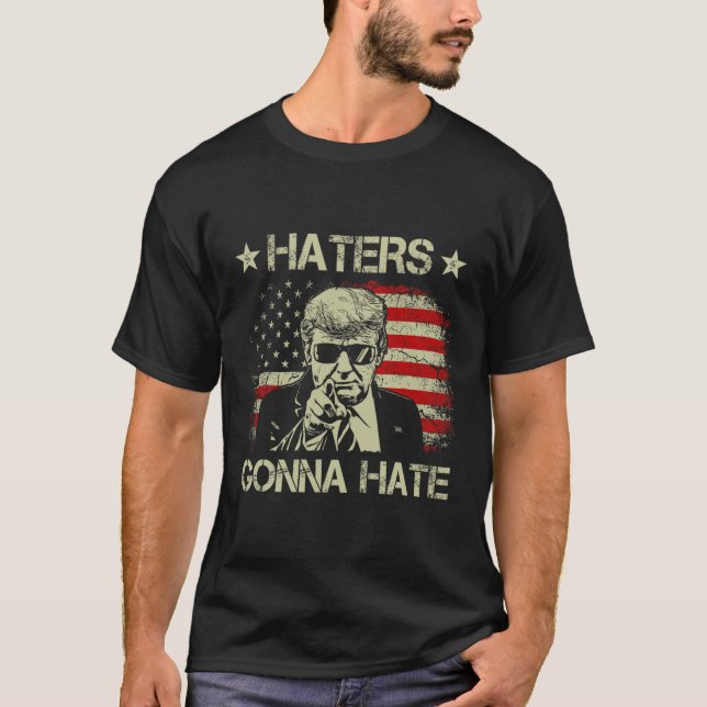 Gonna Hate Mitten Finger Funny Trump 2024 Presiden T Shirt (Framsida)