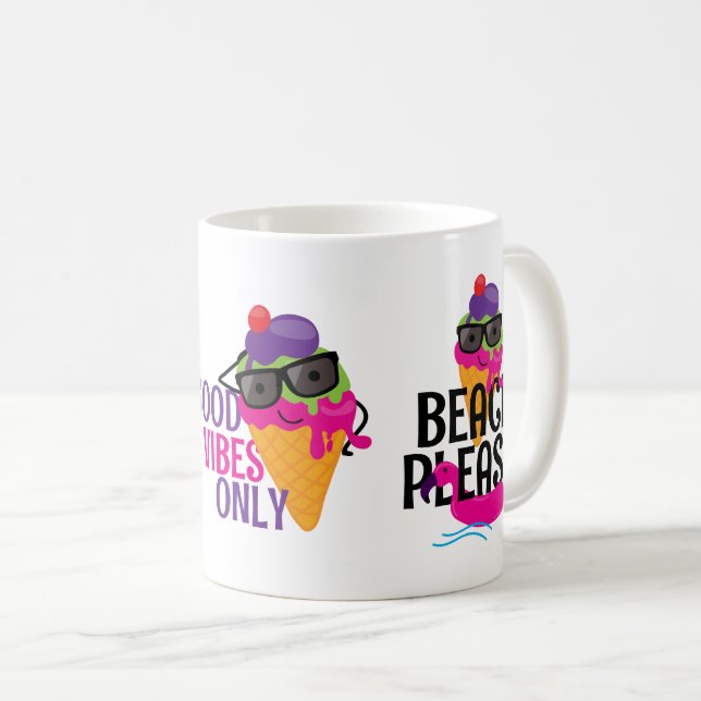 Gonna Melt Flamingo Ice Cream Mugg (Framsida höger)