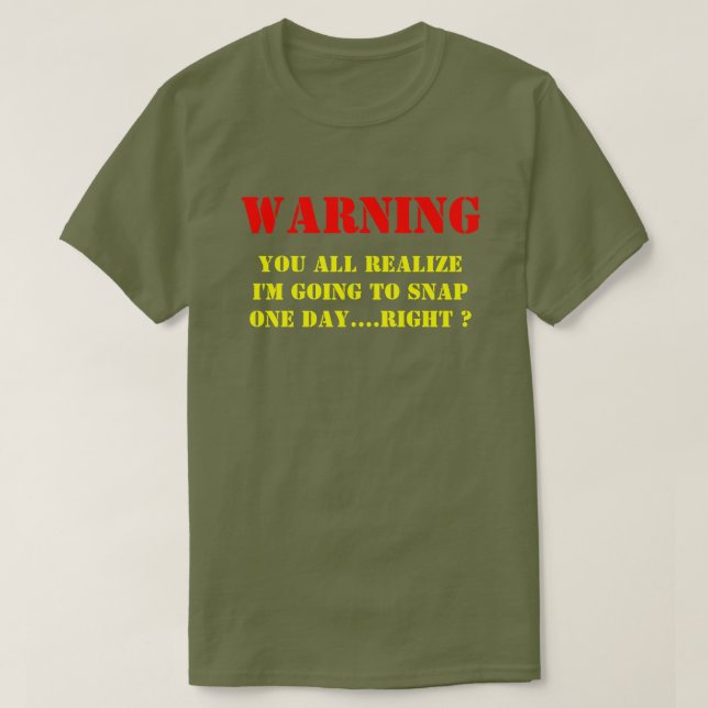 GONNA SNAP EN DAG T SHIRT (Design framsida)
