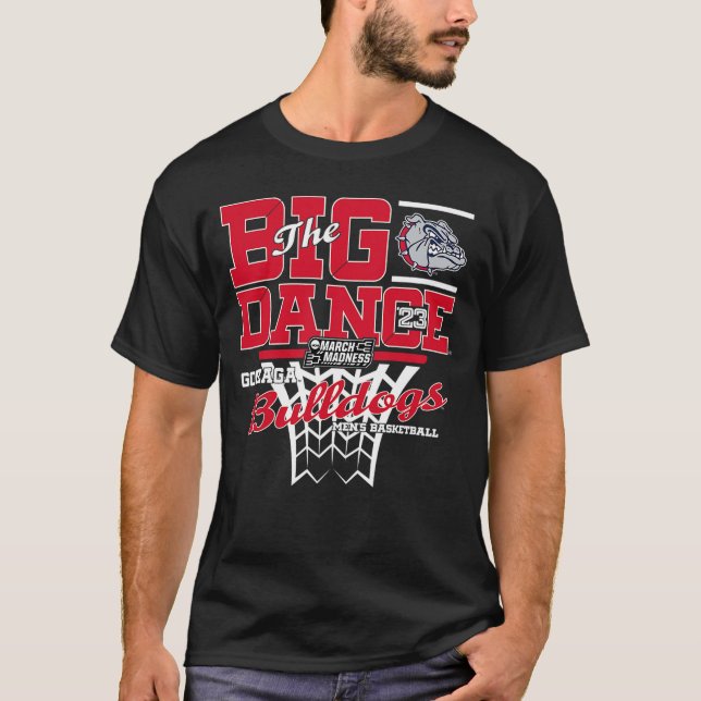 Gonzaga Bullhund March Galenhet Basketball Dan T Shirt (Framsida)