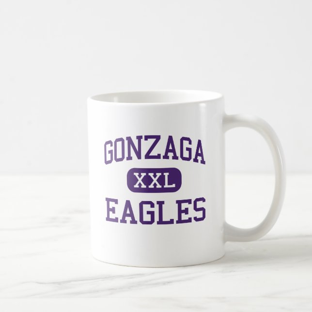 Gonzaga - örnar - högskola - Washington Kaffemugg (Höger)