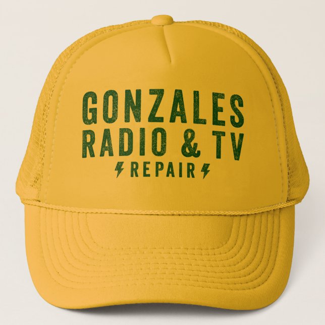 Gonzales Radio & TV Repair Hat Keps (Framsida)