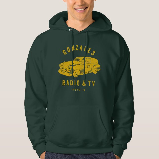 Gonzales Radio & TV Repair Hoodie (Framsida)