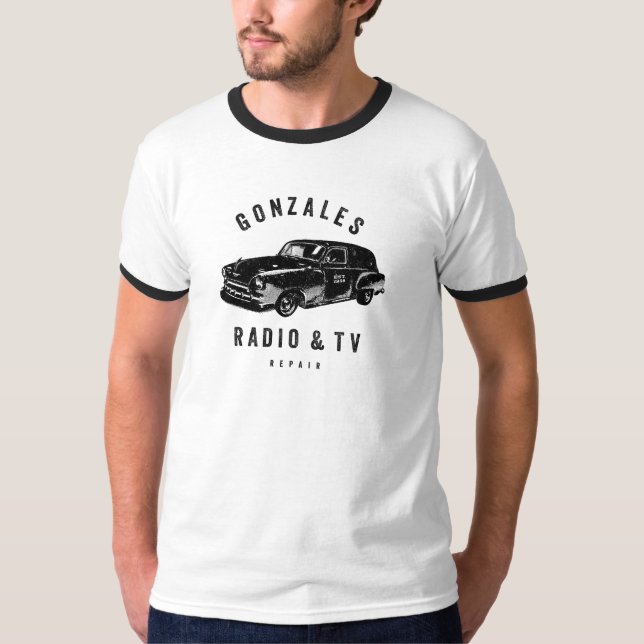 Gonzales Radio & TV Repair Manar 3-Shirt T Shirt (Framsida)
