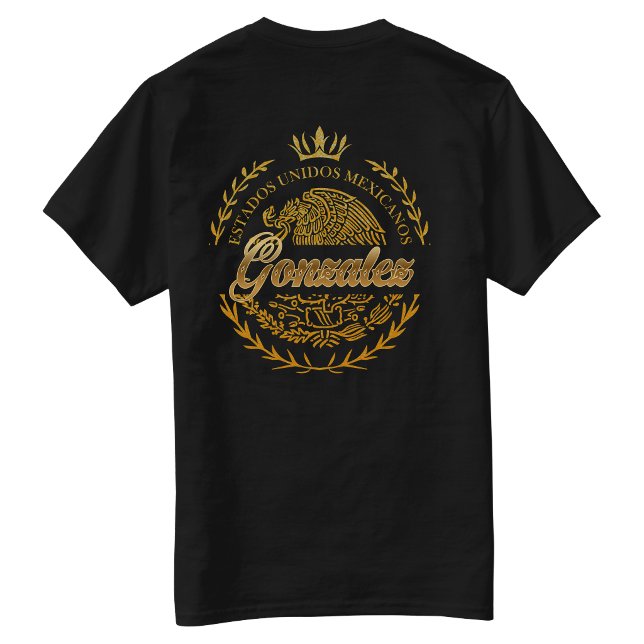 Gonzalez Efternamn Bakre träff T-shirt (Gonzalez Last Name Back hit T-shirt)