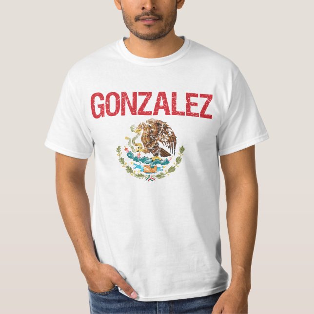 Gonzalez efternamn t-shirt (Framsida)