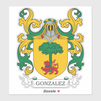 Gonzalez Family Crest Klistermärken