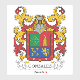 Gonzalez Family Crest Klistermärken