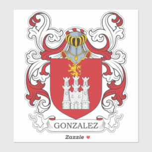 Gonzalez Family Crest Klistermärken