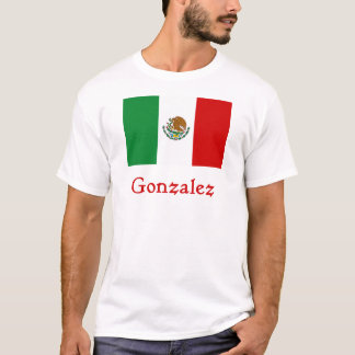 Gonzalez mexicansk flagga tee shirt