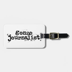 Gonzo journalist bagagebricka