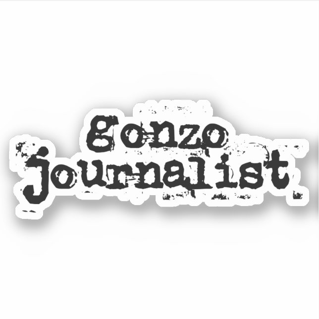 Gonzo Journalist Klistermärken (Framsida)