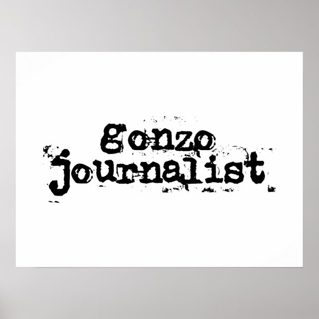 Gonzo Journalist Poster (Framsidan)