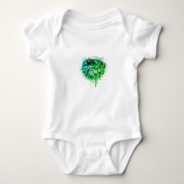 Goo Baby One-piece Bodysuit T Shirt (Framsida)