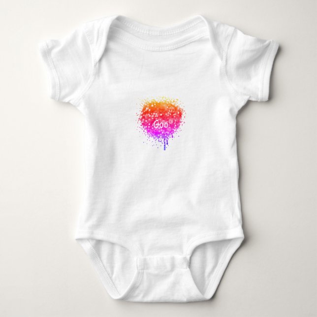 Goo Baby Onepiece Bodysuit T Shirt (Framsida)