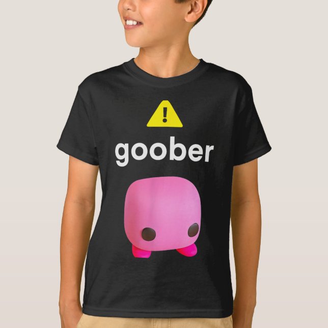 Goober Roligt Meme Ironiskt Konstig  T Shirt (Framsida)