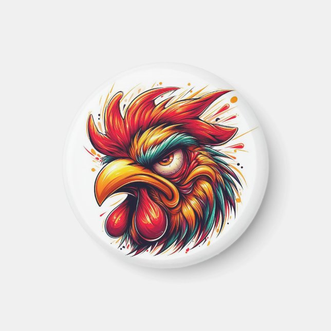 Goober the Furious Rooster Magnet (Framsidan)