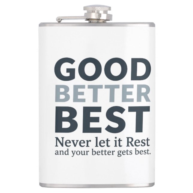 Good Better Best Never let it Rest Motivational Qu Fickplunta (Framsidan)