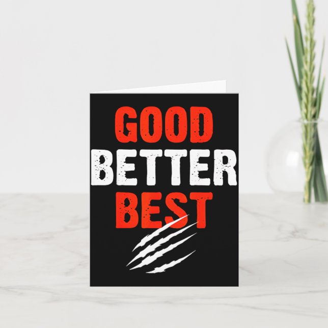 Good Better Funny Motivational  Kort (Framsida)