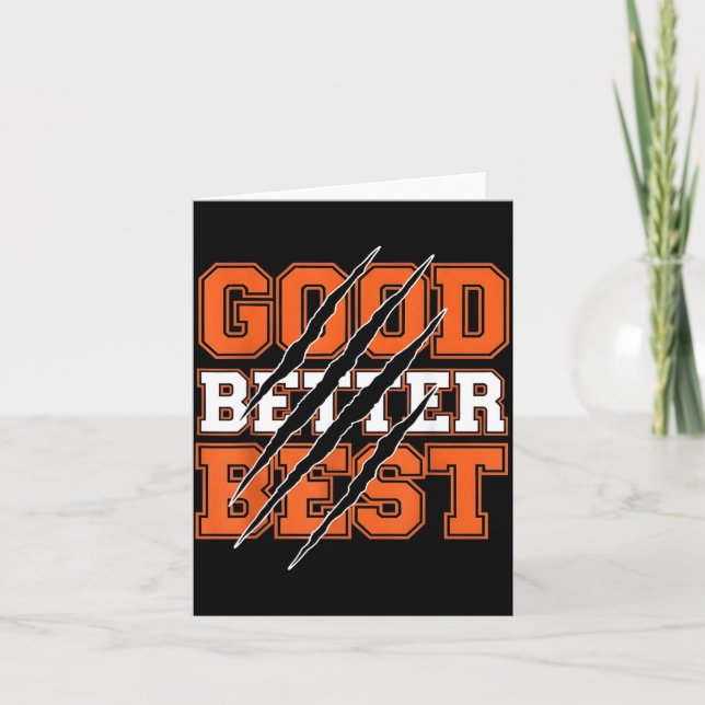 Good Better Funny Motivational  Kort (Framsida)