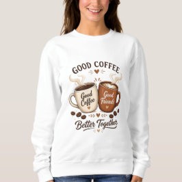 Good Coffee Good Friends mit zwei Kaffeetassen T Shirt