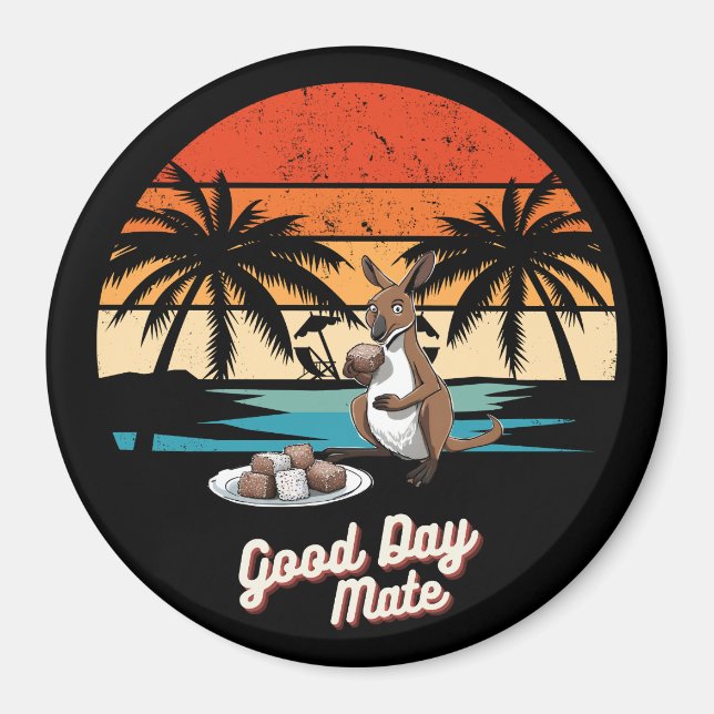 Good Day Mate kangaroo Australia souvenir  Magnet (Framsidan)