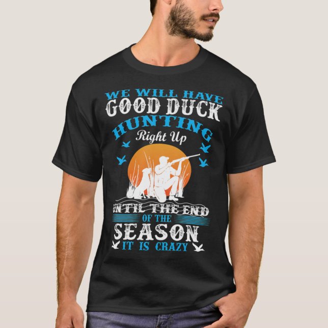 Good duck black black lab  t shirt (Framsida)